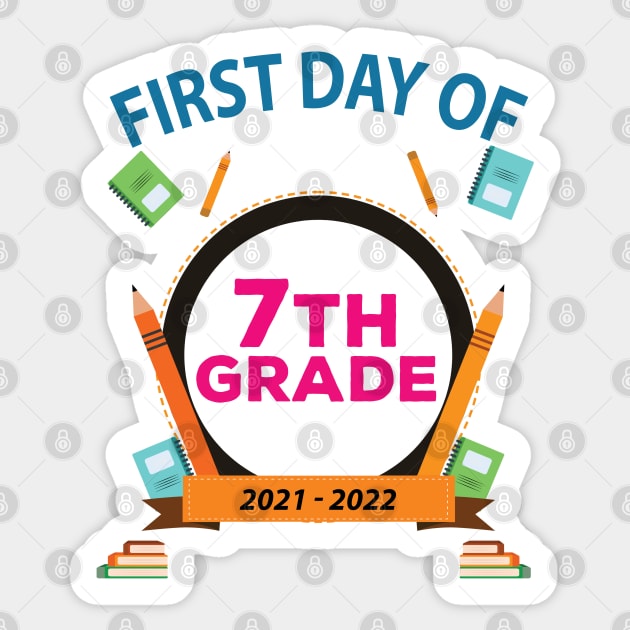 First Day Of 7Th Grade Sticker by bougieFire